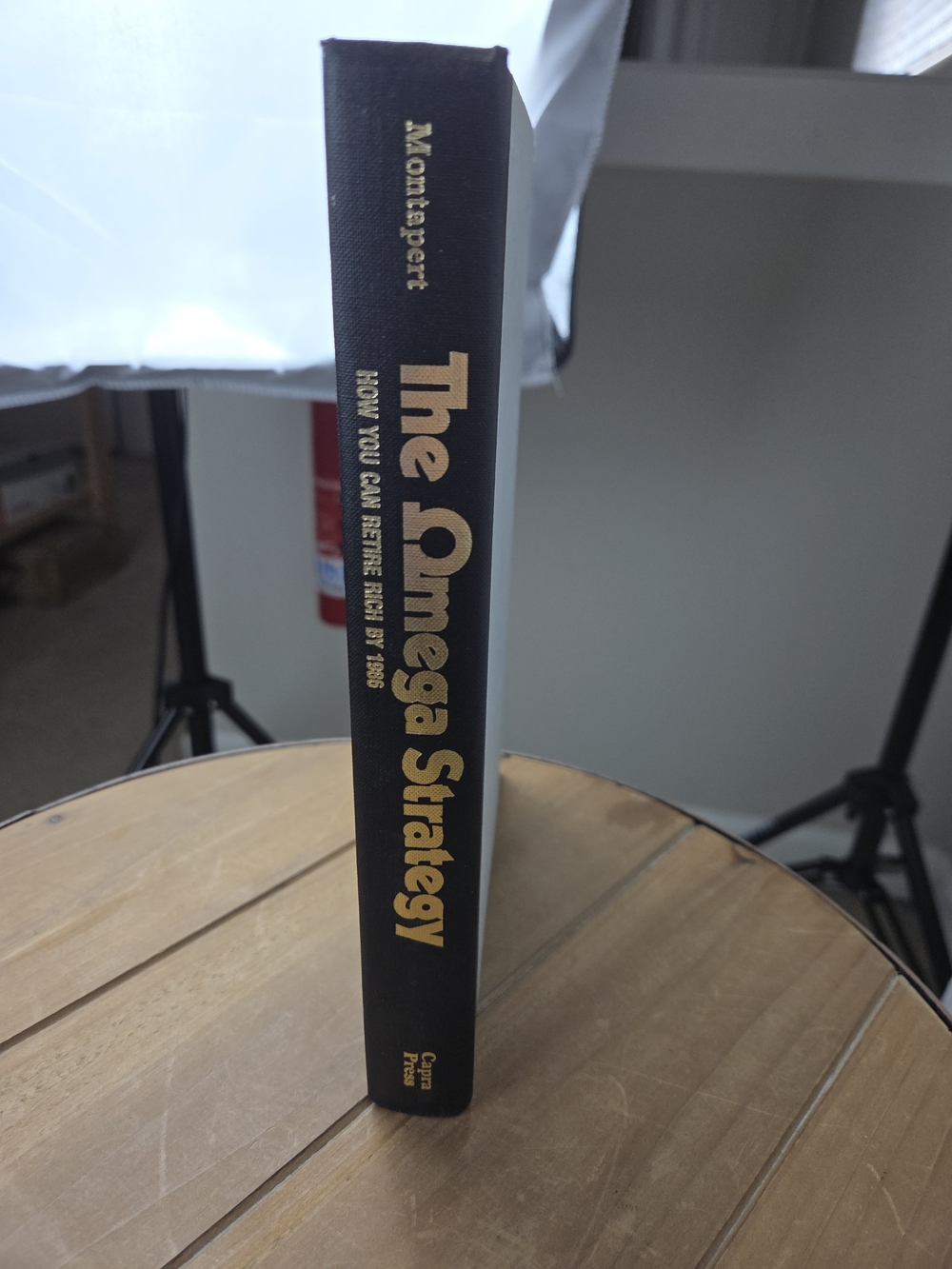The Omega Strategy Hardcover Book in Black with Gold Lettering